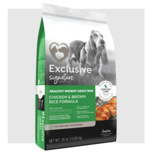 Exclusive Signautre Healthy Weight Adult Dog Chicken & Brown Rice Formula