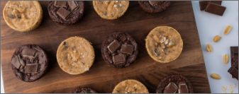 Fudgy Peppermint Black Bean Brownies