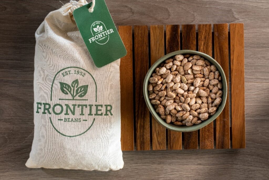 colorado proud pinto beans in beautiful cloth packaging